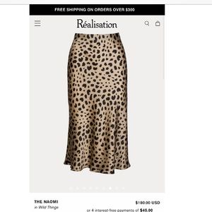 NWT Realisation Par Naomi Wild Things Skirt